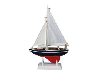 Hampton Iron American Sailer 9" - Model Sailboat - Sailing Boat Decoration - Wood Boat Decor