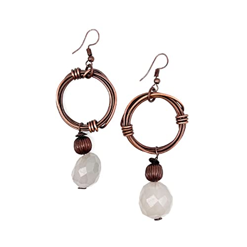 Anju Banjara Earrings - Chalcedony
