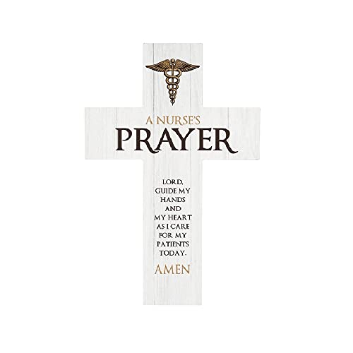 Carson 14379 Nurse's Prayer Wall Cross, 14-inch Length, Wood