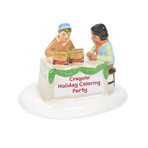 *Department 56 Original Snow Village Crayola Holiday Coloring Party, Village Figure, 2.32 Inch, Multicolor