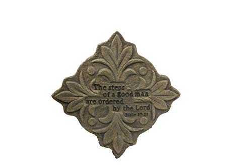 Comfy Hour Farmhouse Home Decor Collection Resin 15" Square Decorative Garden Stepping Stone