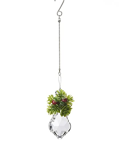 Giftcraft 682245 Christmas Crystal Drop Ornament with Displayer, 5 inch, Crystal