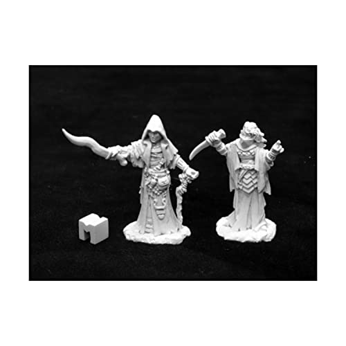 REAPER Miniatures Cultist Leaders of The Crawling One (2) #03941 Unpainted Metal