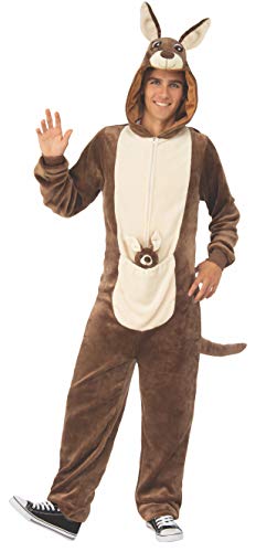 Rubie's Adult Comfy Wear One-piece Hooded Jumpsuit Adult Sized Costumes, Brown/Tan, Large X-Large US