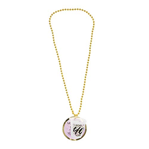 Pavilion Gift Company 40th Birthday Shot Glass Necklace, 1.75 Oz, Purple