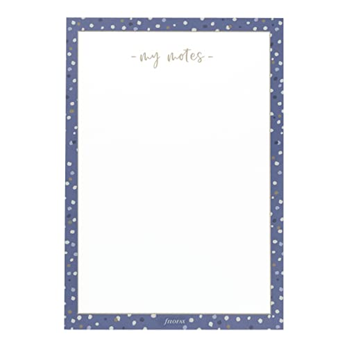 Rediform Blueline Filofax Accessory, Indigo Collection, A5 Size, Notepad - My Notes, 60 Tear-Off Sheets (B132843)