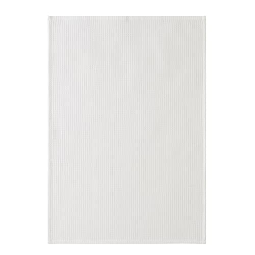 Coucke French Cotton Jacquard and Honeycomb Weave Towel, Douceur Blanc, 20-Inches by 30-Inches, White, 100% Organic Cotton