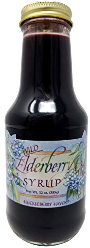 Huckleberry Haven Taste the Wilderness Wild Elderberry Syrup 12 oz