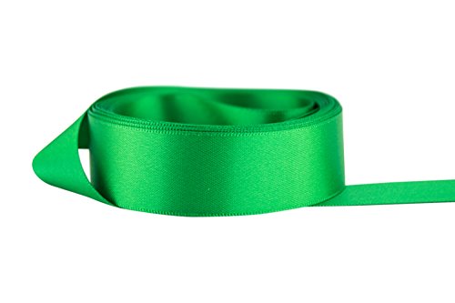 Ribbon Bazaar Double Faced Satin - Premium Gloss Finish - 100% Polyester  Ribbon for Gift Wrapping, Crafts, Scrapbooking, Hair Bow, Decorating & More  