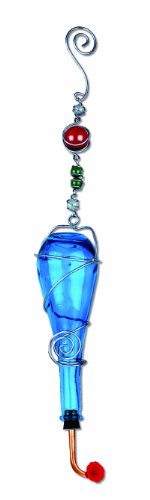 Sunset Vista Blue Bottle Hummingbird Feeder, 24-Inch