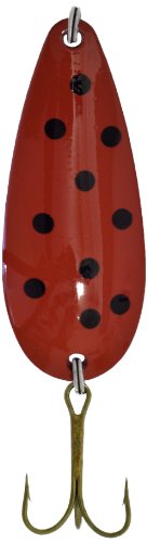 Adamsbuilt Sierra Spec Spoon Lure, Red/Black Dot Crd, 7/8-Ounce