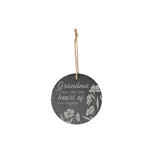 Carson Home Slate Ornament, 4-inich Diameter (Grandma)