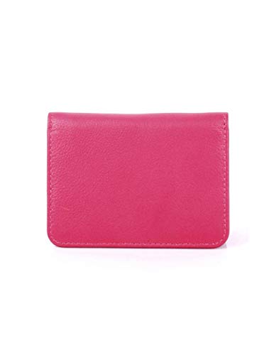 JYS Enterprise Karla Hanson RFID Blocking Leather Card Holder (Hot Pink)