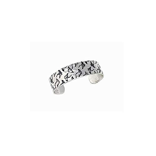 ANJU JEWELRY Engraved Metal Collection Hammered Cuff Bracelet - Sting Ray