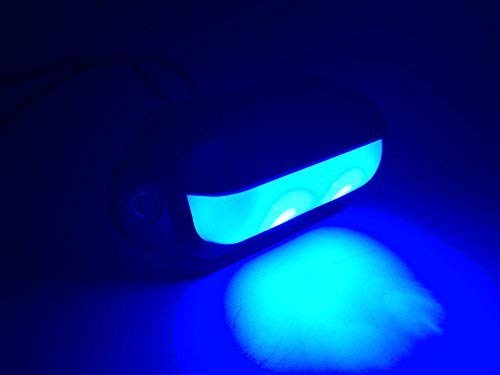 Pactrade Marine Boat LED RV Blue LED Companion Way Courtesy Light 2.6"X1.3" Black HOUSING