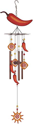 Sunset Vista Designs 93759 Wind Chime (Chile Pepper, 34-inch Height)