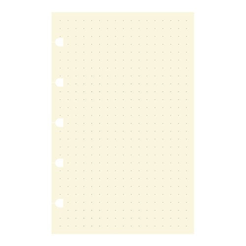 Rediform Filofax Notebooks Pocket Dotted Journal Refill, Moveable, 5.5 X 3.5, 32 Cream Sheets Fits Refillable Pocket Journals (B122016U)