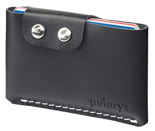 PULARYS Mini Wallet HOBBY - Credit Card Case - Italian Leather - Space for up to 8 Cards - Pockets for Coins and Bills - Modern Design For Men and Women - Fashionable Colors