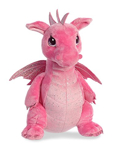 Dahlia Dragon 12 Inch (Sparkle Tales) - Stuffed Animal by Aurora Plush (30836)