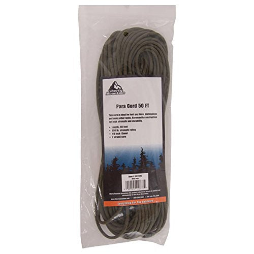 Liberty Mountain Paracord, Olive Drab, 50-Feet
