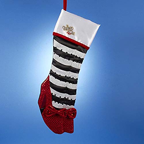 Kurt Adler OZ7141 Wizard of Oz Ruby Slippers Wicked Witch Legs Christmas Stocking, Multicolor