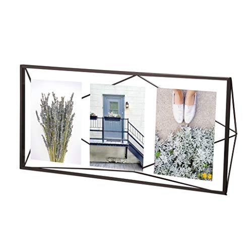 Umbra Prisma Multi Picture Frame Photo Display for Desk or Wall, Black