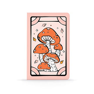 Denik Tarot Mushrooms Classic Layflat Notebook, 8.25-inch Length, Office, School Supplies