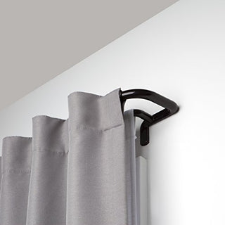 Umbra Twilight Double Curtain Rod Set Wrap Around Design is Ideal for Blackout or Room Darkening Panels, 48 to 88-Inch, Bronze