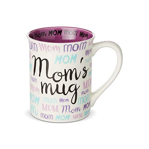 Enesco 6003380 Our Name is Mud Mom Nickname Coffee Mug, 16 Ounce, Multicolor