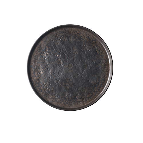 TableCraft 123515BR Lunara Collection Round Display Tray