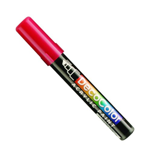 Uchida Marvy Deco Color Chisel Tip Acrylic Paint Marker Art Supplies, Aubergine