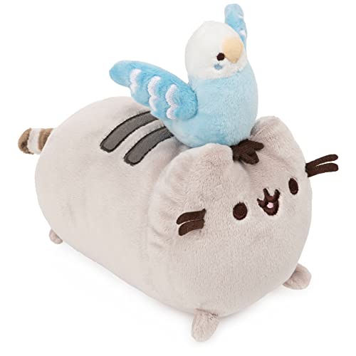 GUND Pusheen & Bo Best Friend Set Plush with Parakeet Attached for Ages 8 &Up