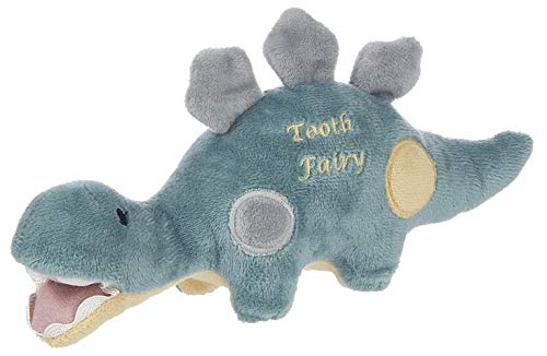 Maison Chic | Dino The Dinosaur Tooth Fairy Pillow Stuffed Animal Plush Figure with Pocket in His Mouth | Perfect First Loose Tooth Gift for Son, Grandson, Stepson, Nephew | Celebrate First Milestone