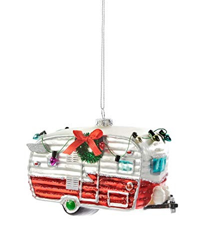 Giftcraft 664701 LED Camper Ornament, 4-inch Length, Plastic