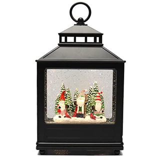 RAZ Imports 2022 Holiday Water Lanterns 11" Gnomes in Forest Lighted Water Lantern
