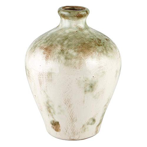 Creative Brands 47th & Main Rustic Ceramic Vase, Small, Cream
