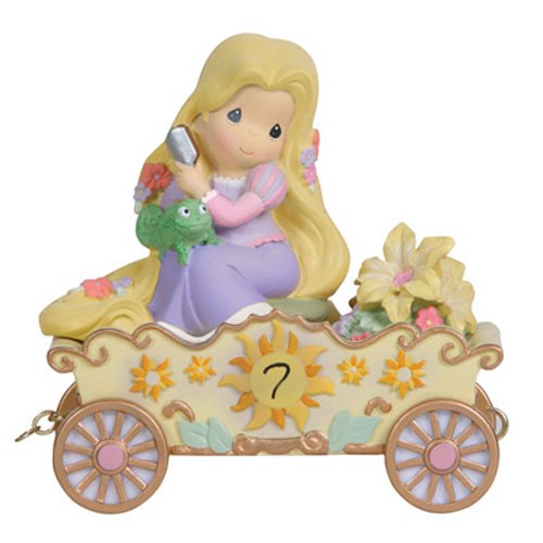 Precious Moments, Disney Showcase Collection, I'm In Heaven To Be Seven!, Disney Birthday Parade, Age 7, Resin Figurine, 114424