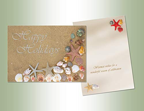 LPG Greetings Performing Arts Glitter Embellished, Full Color Inside Design Starfish Holidays Stationery Paper (66171-14)