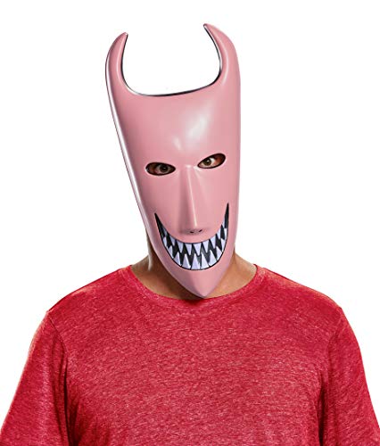 Disguise Men's Lock Mask, Red, One Size Adult