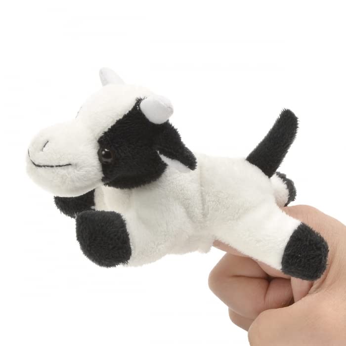 Unipak 1155CO Cow Plush Finger Puppet, 5-inch Length
