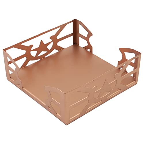 Boston International Metal Napkin Holder Caddy, Cocktail Size, Copper Circle Star