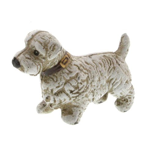 HomArt 2099-6 Mini Spaniel Sculpture, 3-inch Length, White