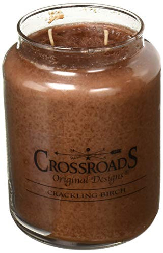 Crossroads Crackling Birch Scented 2-Wick Candle, 26 Ounce