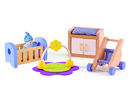 All Seasons Kids Wooden Dollhouse by Hape | Award Winning 3 Story Dolls  House Toy with Furniture, Accessories, Movable Stairs and Reversible Season