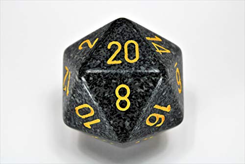 Chessex 34mm Single Speckled Urban Camo D20 Die, 20 Sides, Polyhedral Die, Table Game Accessories, Role Play, Dungeons and Dragons(D&D)