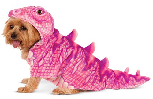 Rubie's Pink Dino Hoodie for Pet, X-Small
