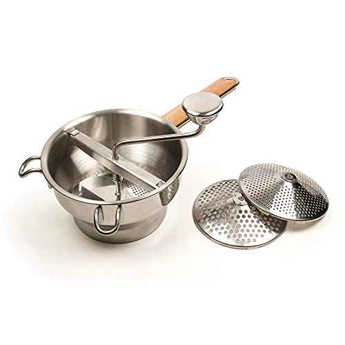 RSVP International Hand Wash Food Mill Collection, Stainless Steel