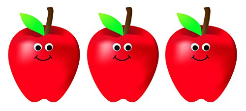 Hygloss Products Happy Apples Classroom Accents – Creative Teaching Resources – 7 Inches, 30 Pack (33746)