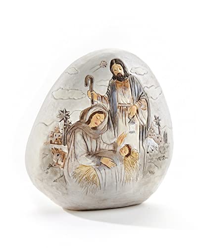 Giftcraft 683198 Christmas Holy Family Décor, 4.9 inch, Polyresin