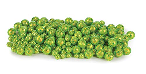 Napco 88714 Decorative Styrofoam Pearl Gems, Green